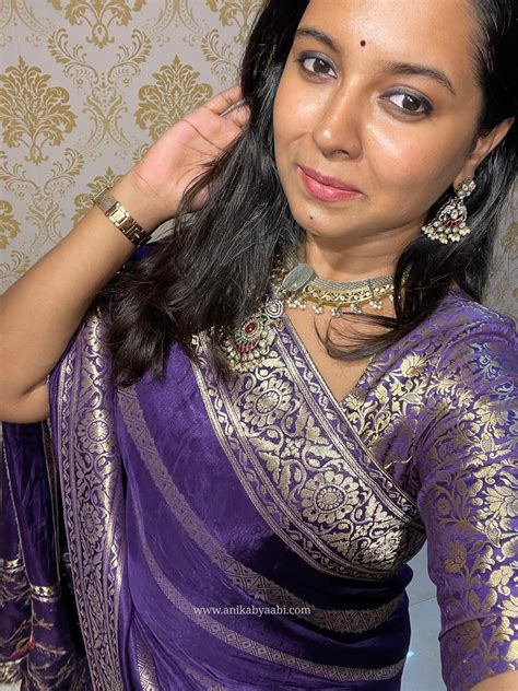 HEY- PURPLE SAREE – AnikaByAabi