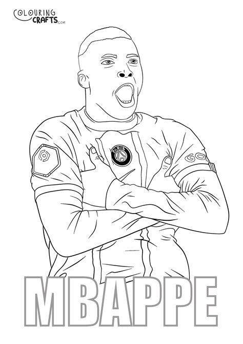 Free Football Players Colouring Pages - Colouring Crafts