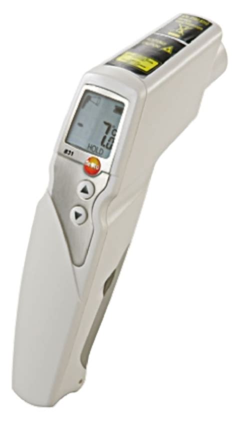 0560 8316 Testo | Testo 831 Infrared Thermometer, -30 °C Min, 50 °C Max ...