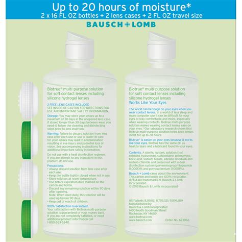 Buy Biotrue Contact Lens Solution for Soft Contact Lenses (10 oz., 2 pk ...