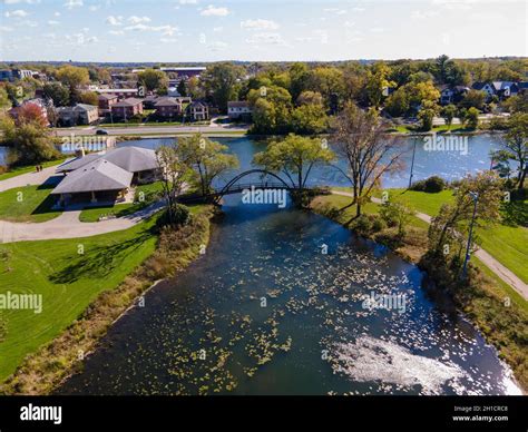 Aerial photograph of Tenney Park, Madison, Wisconsin, USA Stock Photo ...