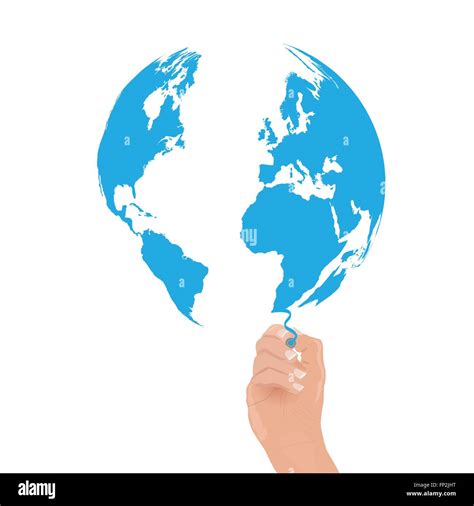 Realistic World Map Drawing 的图像结果