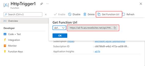 Image result for Azure Function URL URL Key