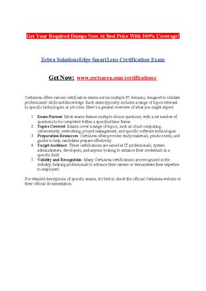 Zebra Tech Edge Motion Works Enterprise Certification Exam - Get Your ...