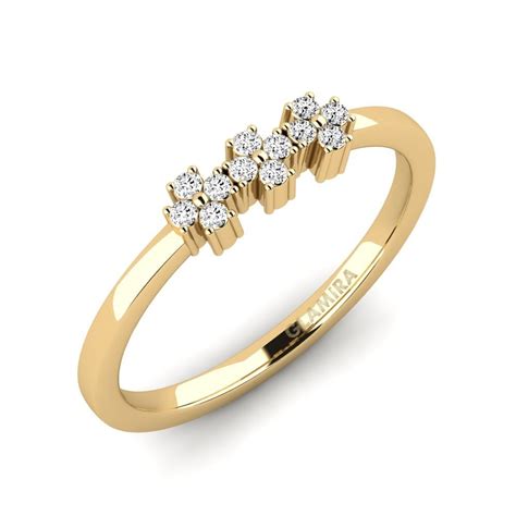 Order GLAMIRA Ring Hishin in Round cut 0.096 Carat 14k Yellow Gold ...
