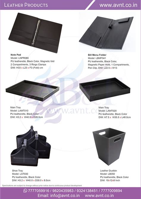 Leather Room Accessories Products Manufacture