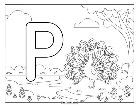 100+ Letter P Coloring Pages for Kids & Adults (Free Printable PDFs)