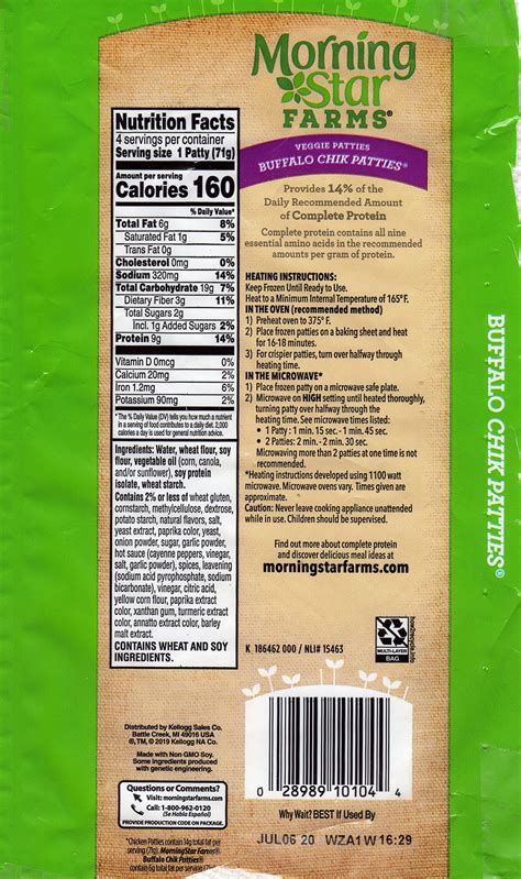 Review: MorningStar Farms Buffalo Chik Patties – Shop Smart