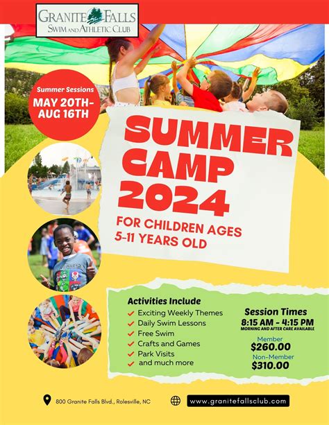 Summer & Track Out Camps - Granite Falls Swim & Athletic Club