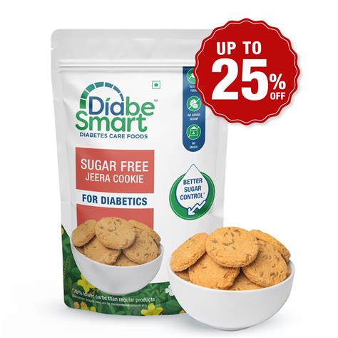 Buy Sugar-Free Cookies (Jeera) for Diabetes - Diabesmart – DiabeSmart