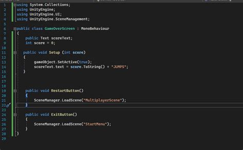 Image result for How to Add Game Over in Unity