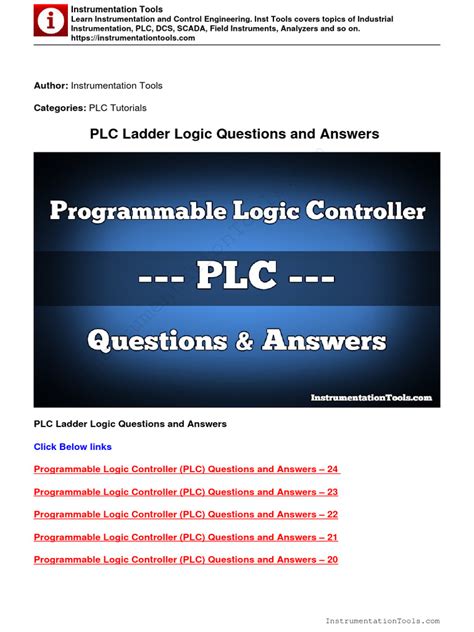 Image result for plc Programming Questions for Practice