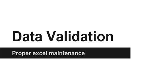 Data Validation in Excel 的图像结果
