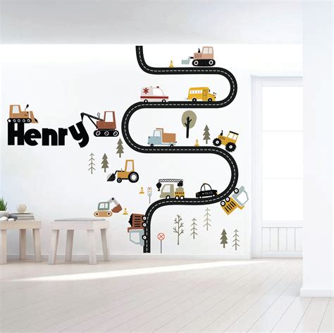 Construction Wall Decals for Boys - Etsy Canada in 2025 | Wall decals ...