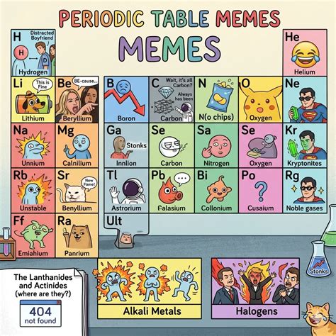 44+Periodic Table of Elements Puns Element Jokes ⚛️