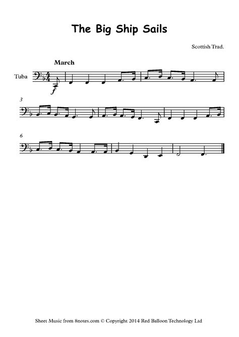Free Tuba Sheet Music, Lessons & Resources - 8notes.com