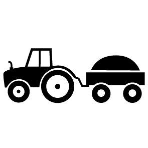 Traktor vontatóval - ovis jel nyomda - Török Szilvi Világa