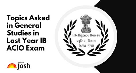 Important Topics Asked in General Studies in IB ACIO Exam: Complete ...