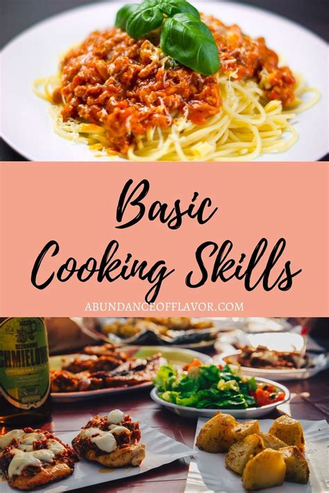 Basic Cooking Skills 的图像结果