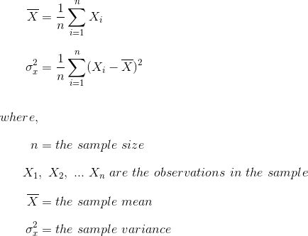 Image result for Variance of Sample