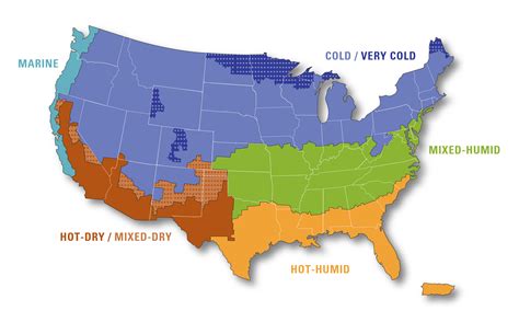Climate Zone Map Of Usa - Map Worksheets