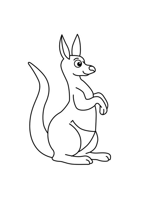 Fun Kangaroo Coloring Pages: Print & Play! - Printable Aesthetic