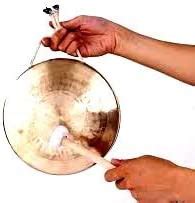 Buy NEALEXKLUSIVE® Brass Traditional Design Gong Bell with (6 inch ...