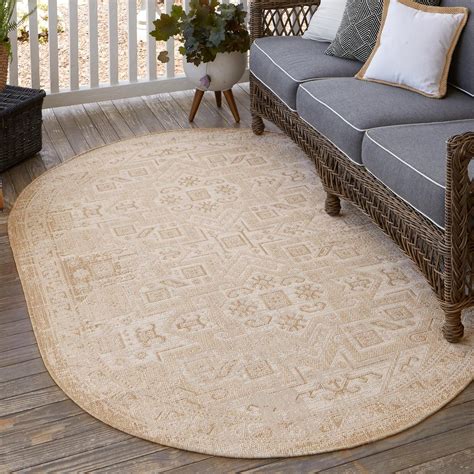 Unique Loom Outdoor Aztec Collection Area Rug - Coba (3' 3" x 5' 3 ...