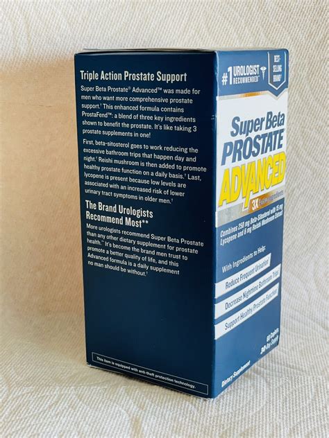 Super Beta Prostate Advanced New Vitality 60 Caplets 695111001888| eBay