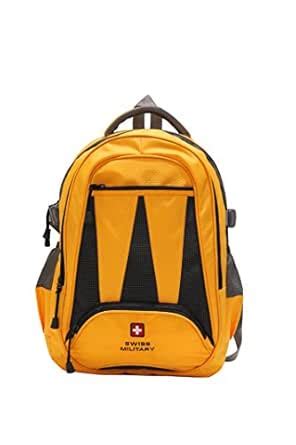 Buy Swiss Military Unisex Yellow and Black Laptop Backpack (LBP12) at ...