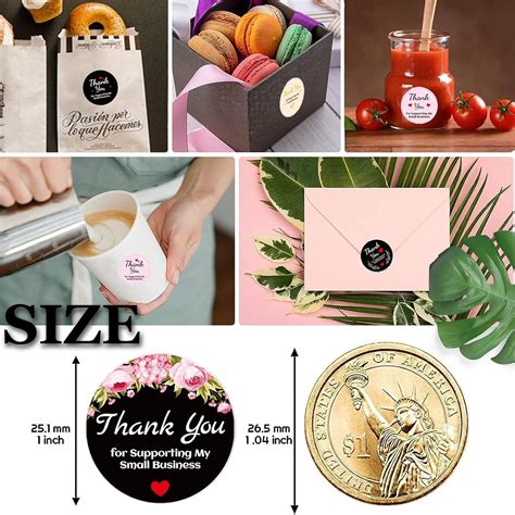 3000 calcomanías de agradecimiento de 1 pulgada, etiquetas con texto en ...