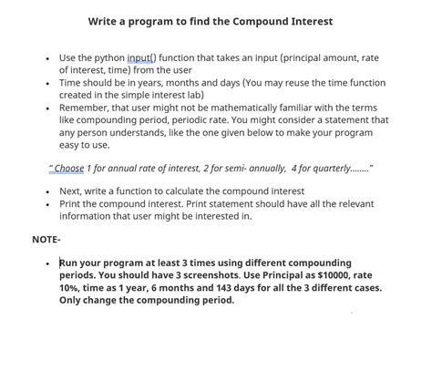 Image result for Python Write Compund Interest Function