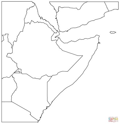 Horn Of Africa Map