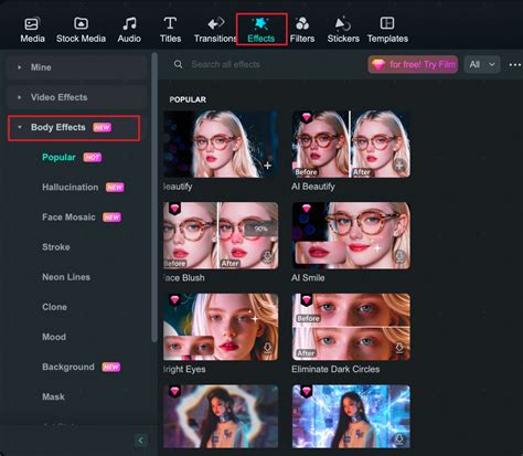 AI Portrait in Filmora