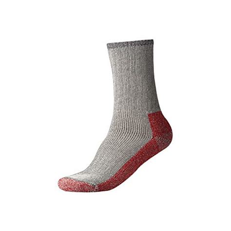 Terramar Men's Thermal Crew Socks (2 Pack), Medium, Red/Black : Amazon ...