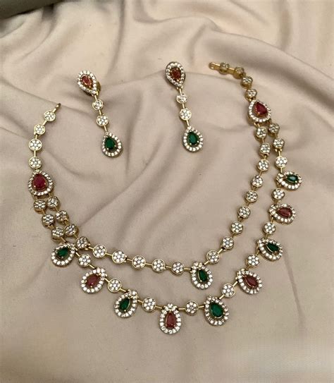 Ad Stones Necklace Online | ARACKAL JEWELLERY