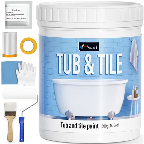 Buy DWIL Tile Paint, Tub and Tile Refinishing Kit with Tools, Tub ...
