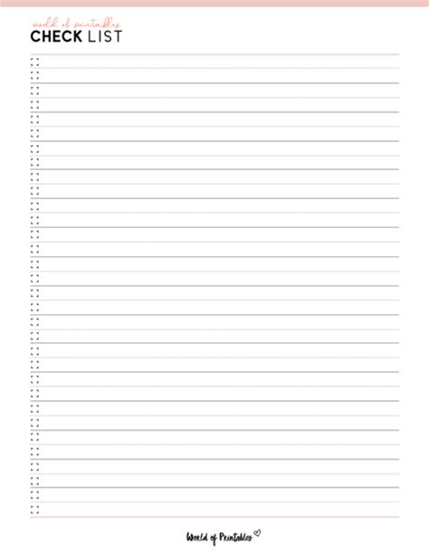 Checklist Chart Template 的图像结果