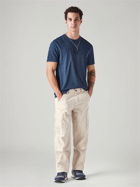 Men's 568 Cream Loose Fit Mid Rise Cargos – Levis India Store