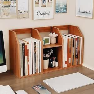 craftlef Table Top Bookshelf – 4 Tier Countertop Bookcase ...