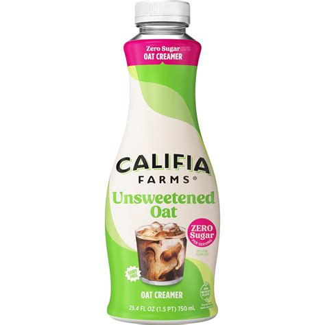 Amazon.com: Califia Farms - Unsweetened Oat Milk Coffee Creamer, 25.4 ...