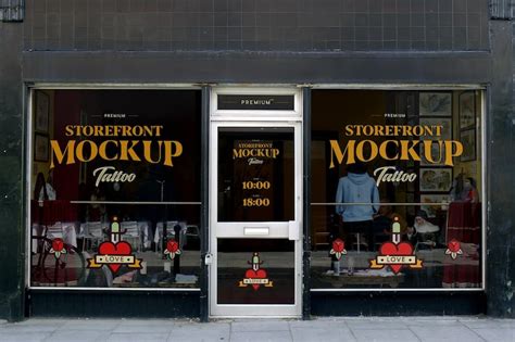 Editable storefront PSD, High Quality Free PSD Templates for Download ...