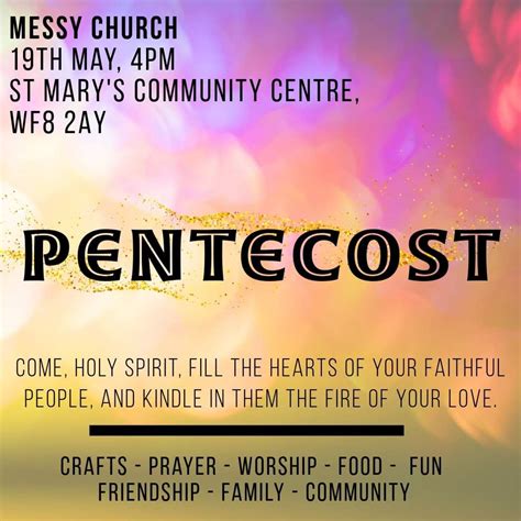 Messy Church - Pentecost, St Mary's Community Centre, The Circle ...