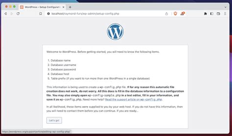 Image result for Localhost WordPress Wp-Admin Setup Config.php
