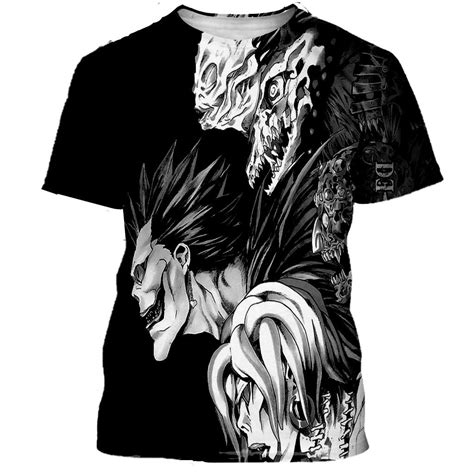 Cheap Death Note T-Shirts Anime Manga 3D Print Streetwear Men Women ...