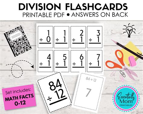 Math Flashcards Multiplication Division 的图像结果