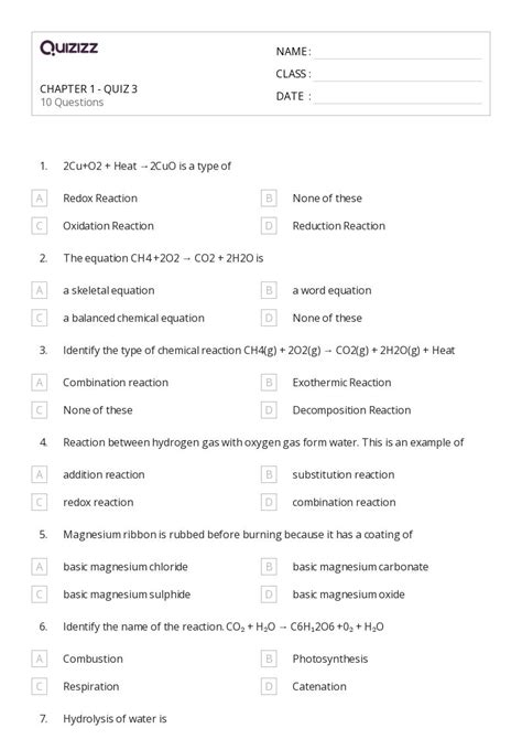 50+ endothermic and exothermic processes worksheets for 10th Class on ...