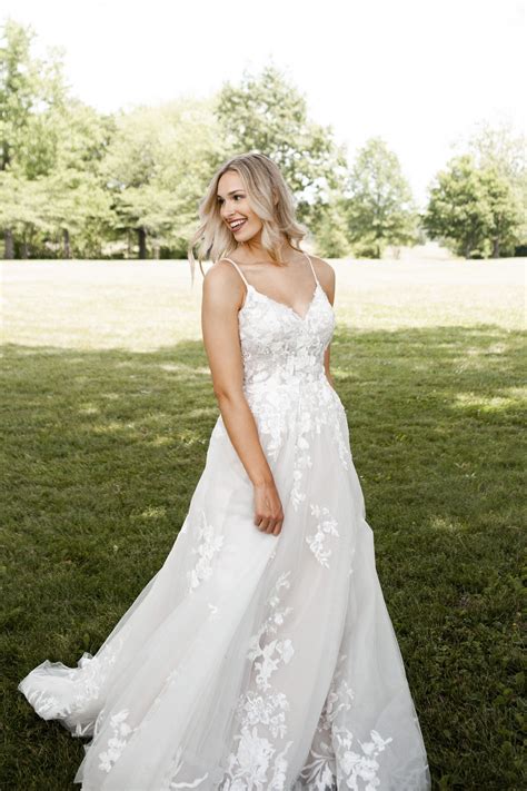 Essence of Australia A-Line Wedding dress with sparkle #IndianaWedding | Essence wedding dresses ...