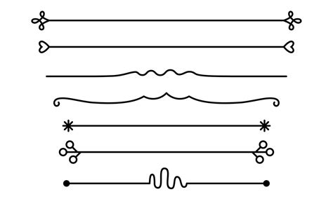 Decorative Text Dividers Flat Vector 20636189 Vector Art at Vecteezy