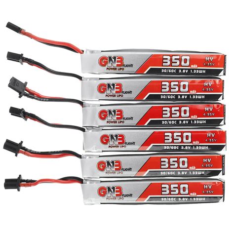 Saldi Batteria Lipo Gaoneng GNB 3,8V 350mAh 30C 1S HV con connettore ...
